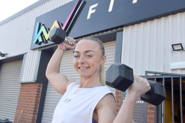 Karleigh Wright, the owner of KW Fitness.