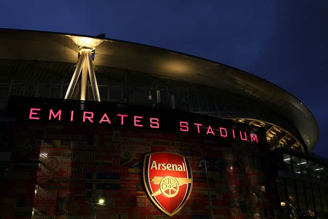 General view outside the stadium prior to the UEFA Women's Champions League 2025/26 Quarter-finals First Leg match between Arsenal and Chelsea at Arsenal Stadium on March 24, 2026 in London, England. (Photo by Justin Setterfield/Getty Images)