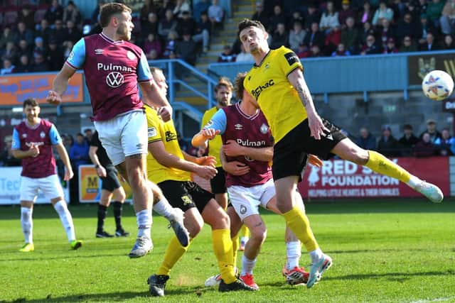 Action from South Shields 1-0 home defeat against Darlington (photo Kevin Wilson)