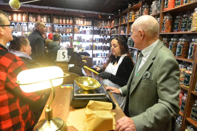 John and Sean invited Barry (pictured), the long-standing owner of the original Swainstons, to cut the ribbon and help serve customers on the opening day.