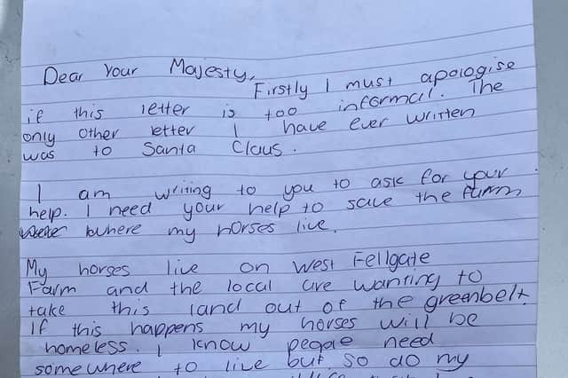 A near copy of Scarlett Milner's letter to King Charles.