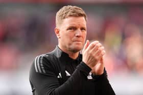 Newcastle dominated the opening half at the Emirates, but they failed to take any of their chances. Alexander Isak, who has scored 29 times this season and has been linked with a summer move to Arsenal, was a notable absentee with a groin injury and Eddie Howe said he was uncertain if his star striker will be available to face Everton in their final game.