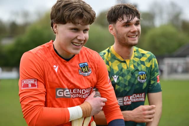 Sunderland youngsters Isaac Allan and Jake Waters are currently on loan at Northern Premier League club Hebburn Town (photo Tyler Lopes)