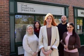 The Harton Practice founder Sarah O'Callaghan has opened in the village with her team Dr Nicola Burton, Janet Callaghan, Kieron McIvor and Nasima Begum ranging with different trauma therapies.