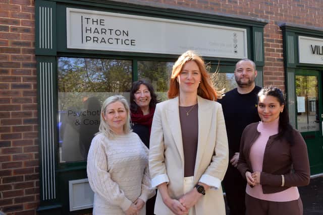 The Harton Practice founder Sarah O'Callaghan has opened in the village with her team Dr Nicola Burton, Janet Callaghan, Kieron McIvor and Nasima Begum ranging with different trauma therapies.