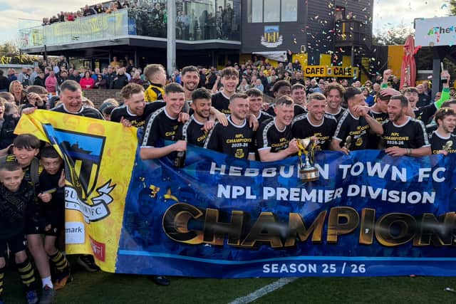 Hebburn Town are crowned Northern Premier League Premier Division champions (photo Shields Gazette)