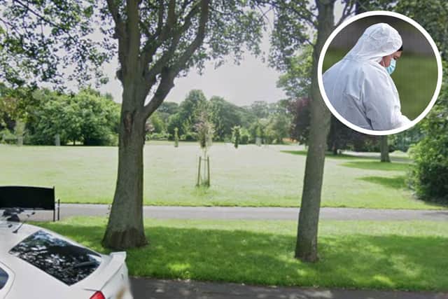 Police have revealed that people who were spotted wearing hazmat suits in Readhead Park were students from South Tyneside College taking part in a training exercise.