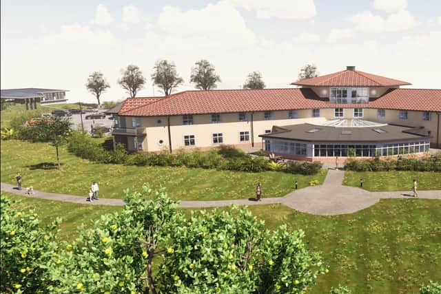 The planned new front of the Little Haven Hotel.