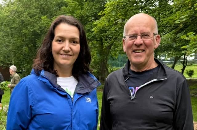 Cllr Rachael Taylor, South Tyneside Council's Green Group leader, and deputy group leader Cllr Tony Leather.