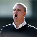 Bury manager Lee Clark looks on during the Sky Bet League One match between Bury and Northampton Town at Gigg Lane on April 22, 2017 in Bury, England.  (Photo by Pete Norton/Getty Images)