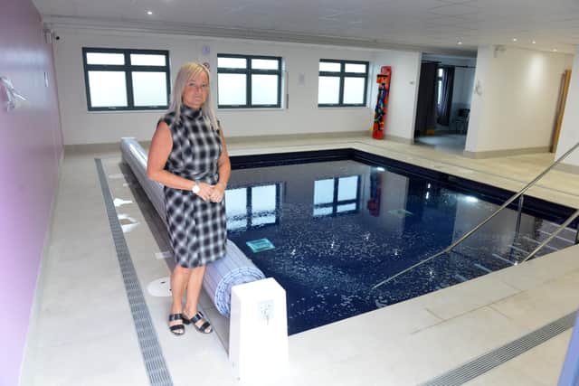 The hydrotherapy pool at Hebburn Day Care Services.