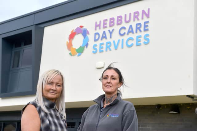 Louise Harrison, registered manager (left, with Gemma Tomkins, a support worker, at Hebburn Day Care Services.