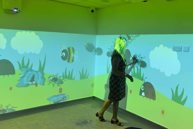 The state-of-the-art immersive room at Hebburn Day Care Services.