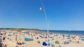 Sandhaven beach was packed with sunseekers this bank holiday weekend.