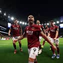 Callum Wilson of West Ham United celebrates scoring his team's second goal during the Premier League match between Tottenham Hotspur and West Ham United at Tottenham Hotspur Stadium on January 17, 2026 in London, England. (Photo by Justin Setterfield/Getty Images)