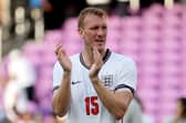 Newcastle United defender Dan Burn pictured on England duty.