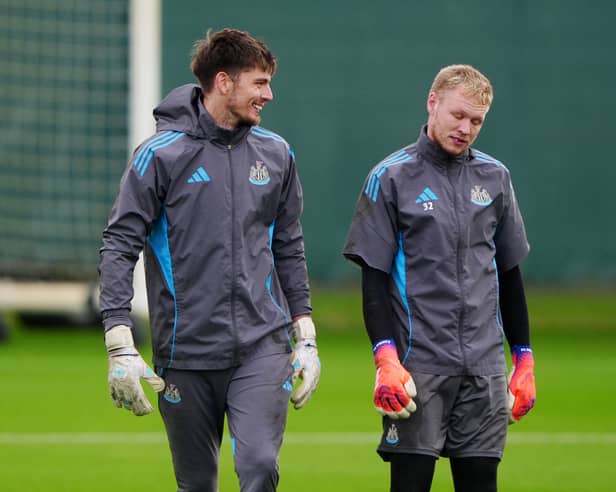 Nick Pope and Aaron Ramsdale were teammates at Newcastle United last season. 