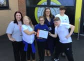 Staff and pupils at Toner Avenue Primary School are celebrating being the first school to win the Primary Careers Award.