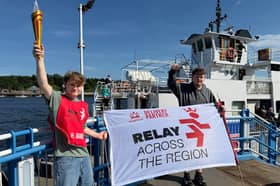 The Shields Ferry has carried the King's Trust baton across the River Tyne.
