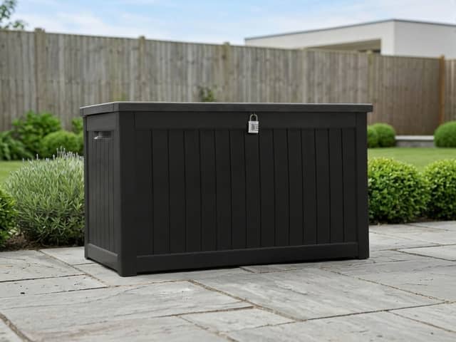 The Olsen & Smith outdoor storage box is now 40% off on Amazon, offering a practical way to tidy up gardens and patios