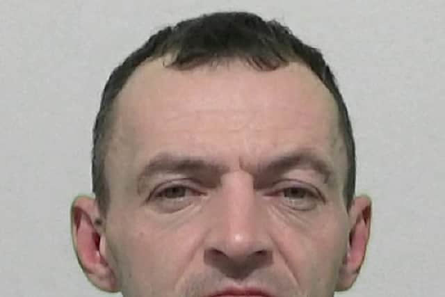 "Cold and evil" Scottish brute Brian Chilcott, who has been jailed for four years at Newcastle Crown Court for two shocking attacks on a woman he met through Facebook, having already had a history of attacking three former partners when he started a relationship with his latest victim after chatting with her over social media last year.