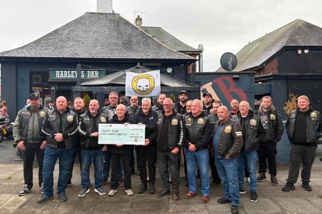 NAAFI Break South Tyneside also raised £1,500 from the Bad-Landers MCC.