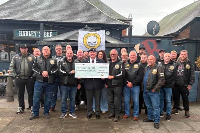 The Bad-Landers MCC has donated £1,500 to Veterans in Care following South Tyneside's annual Armed Forces celebration.