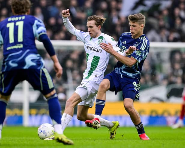 Sean Steur in action for Ajax (Photo by Olaf Kraak / ANP / AFP via Getty Images)