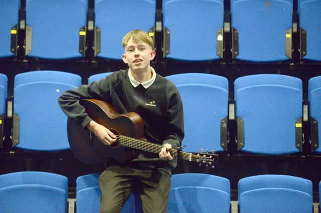 Ben has impressed with one of his own songs to make it to the final of the competition.