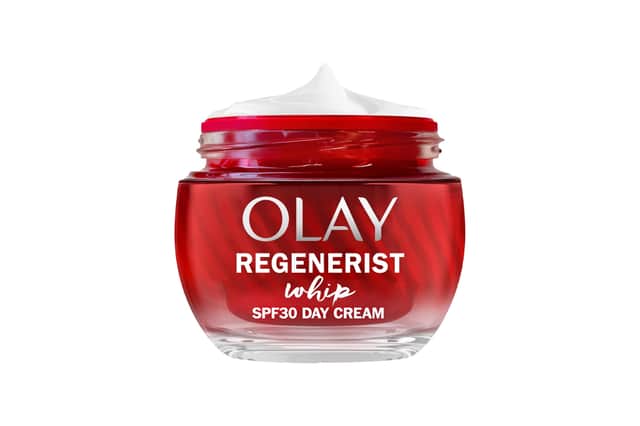 The Olay Regenerist Whip Day Face Cream combines SPF30 with lightweight daily hydration and anti-ageing skincare