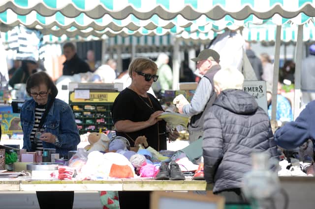 Traders at South Shields' Market Square