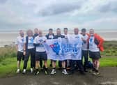 A team from the Charlie and Carter Foundation taking part in a walk of Hadrian's Wall during another fundraiser event.