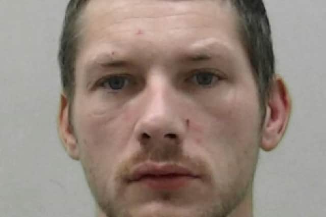 Michael Wilson, 36, a robber who has been jailed for 31 months at Newcastle Crown Court after he pushed a shop worker during a terrifying late-night raid in Jarrow, South Tyneside, last November.
