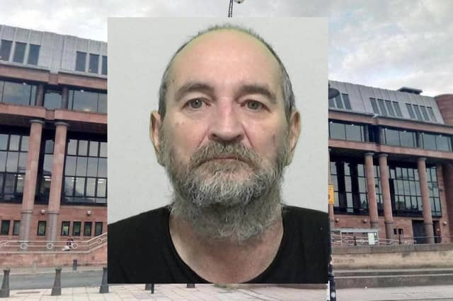 Serial domestic abuser Stephen Christie, 62, who has walked free from Newcastle Crown Court after he left another partner injured in an assault, leaving her with facial injuries.
