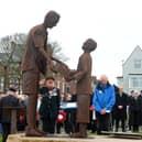 The new Second World War memorial will be placed next to the existing Len Gibson statue, in South Shields' North Marine Park.