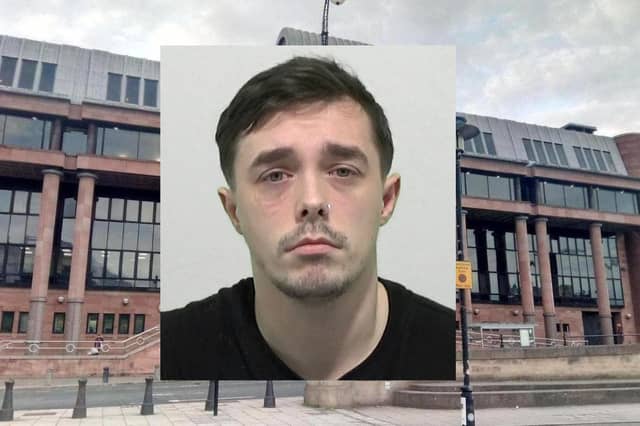 Jack Sjoland, 27, who has received a suspended sentence at Newcastle Crown Court after he was caught in a police sting when he sent X-rated online messages to whom he thought was a child on the Kik social media site but was actually an undercover cop.