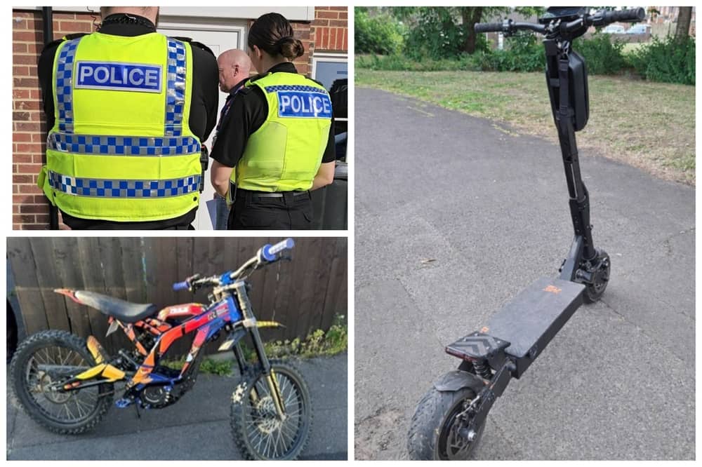 Some of the recent items seized by Northumbria Police
