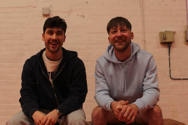 Corey Muizelaar (right) wrote the play and will star alongside Ben Robert Cunningham,