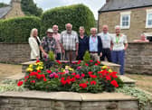 Members of the Monkton Village Association with judges from Britain in Bloom, Cllr Sheryl Jones and Kate Osborne MP.