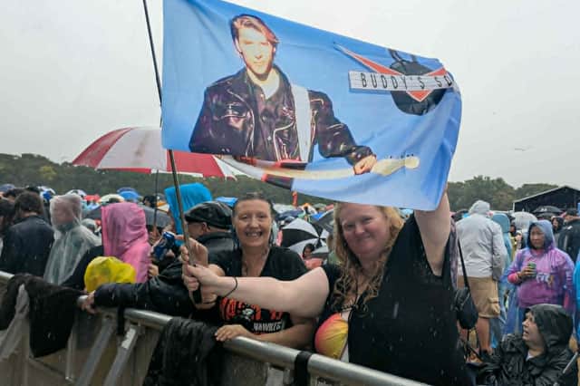 Chesney Hawkes fans at the star's show in Bents Park.