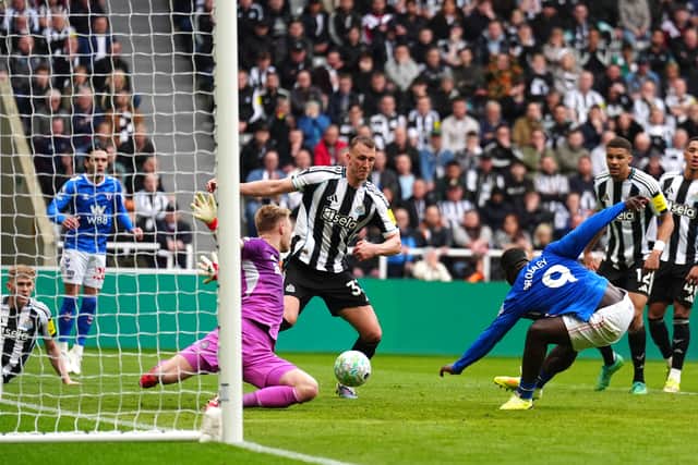 Brian Brobbey scored Sunderland’s late winner at Newcastle (Owen Humphreys/PA)