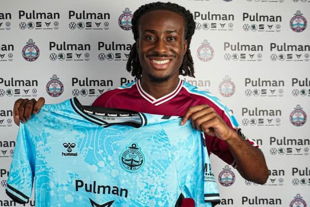 Chinonso Chibueze has joined South Shields on loan until January 2027 (photo South Shields FC)