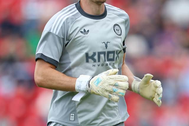 Nick Pope at Gateshead in pre-season.