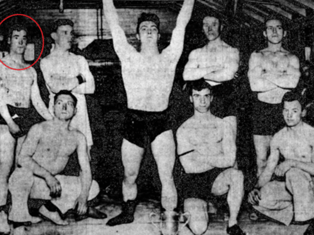 Wearside volunteers included Bob Qualie, circled, who was an Olympic Bantamweight weightlifting champion in the mid-1930s.
He is pictured during a weightlifting competition which was held in the South Hylton Royal British Legion hut.