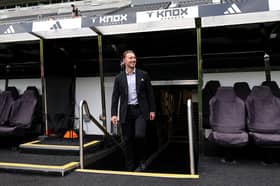 Matthias Jaissle, Manager of Newcastle United, walks out on to the pitch as he is unveiled as the new Newcastle United manager at St James' Park on August 11, 2026 in Newcastle upon Tyne, England. (Photo by Stu Forster/Getty Images)