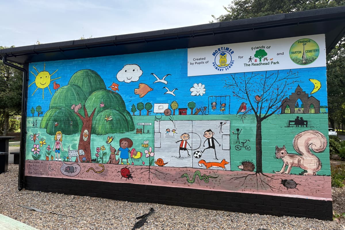 Brandneues Wandgemälde im Park von South Shields präsentiert Kunstwerke ...