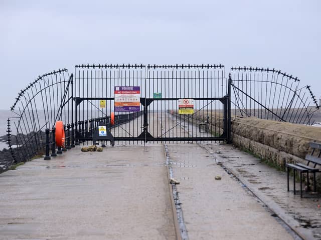 The South Pier, in South Shields.