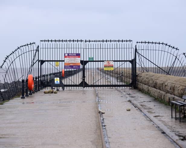 The South Pier, in South Shields.
