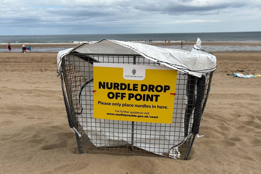 Please don't make the nurdle crisis work by dropping even more litter on South Tyneside's beaches.