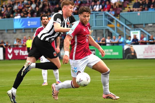 South Shields forward Cedwyn Scott (photo Kevin Wilson)